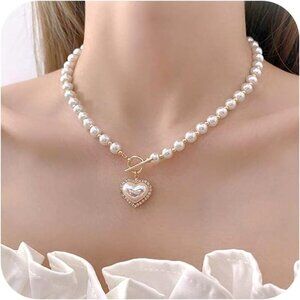 Choice Of All Dainty Pearl Choker Necklace for Women, Pendant Necklace Gift